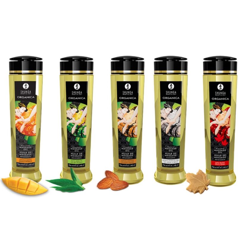 Shunga - huile de massage bio mango 240 ml