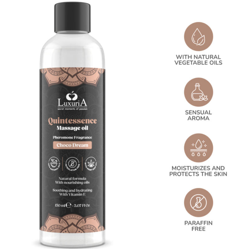 Intimateline luxuria - huile de massage chocolat 150 ml