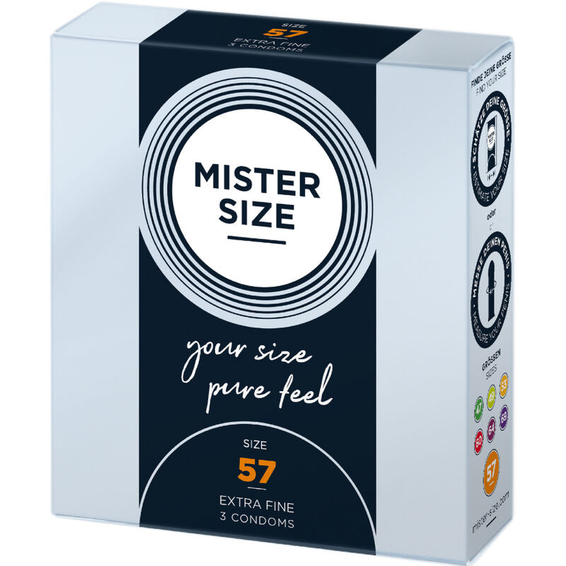 MISTER SIZE - PRÉSERVATIF TAILLE L 57 MM (3 UNITÉS)