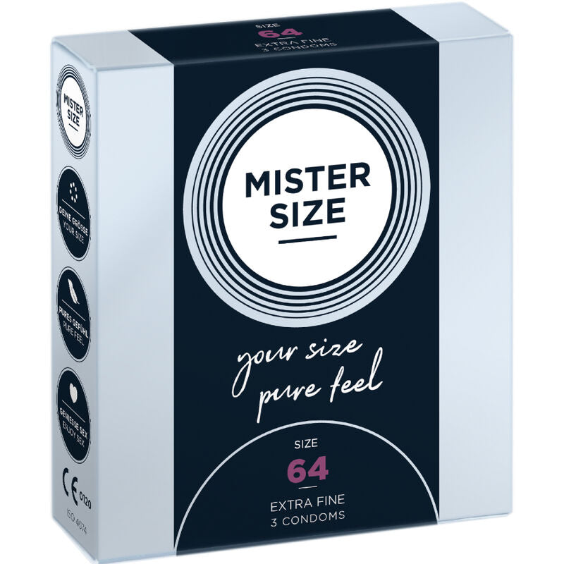 Mister size - préservatifs taille xxl 64 mm (3 unités)
