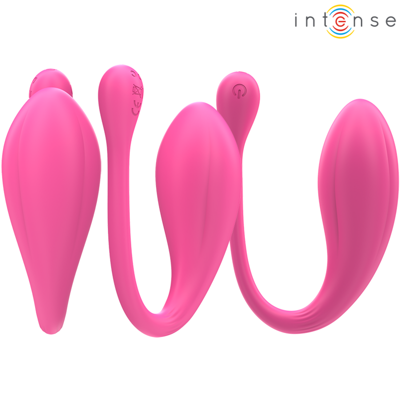 Intense - janice u vibrateur double stimulation 10 vibrations rose télécommande