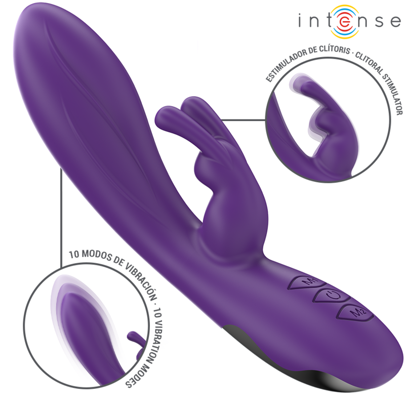 INTENSE - RANDALL VIBRATEUR RABBIT 10 VIBRATIONS VIOLET