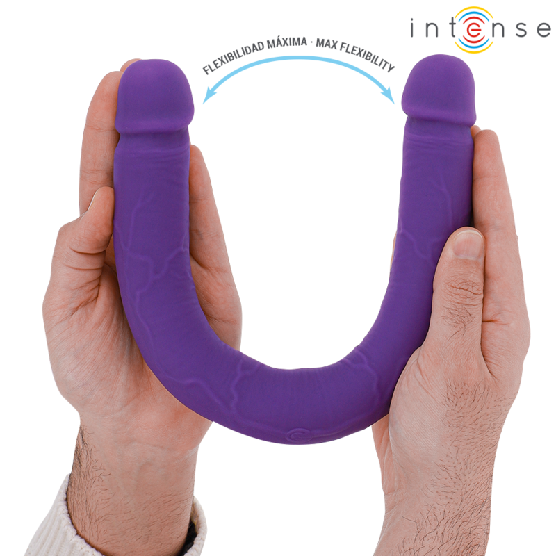Intense Double Gode vibrant 40 cm Violet
