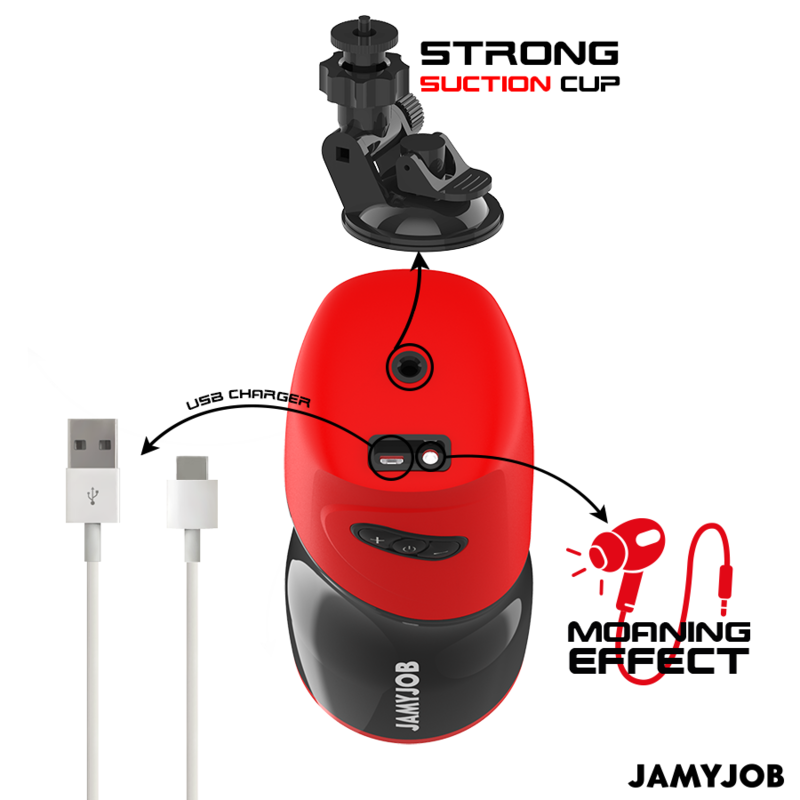 JAMYJOB - MASTURBATEUR VAGIN AUTOMATIQUE XPEED 5 MODES DE POUSSÉE ET EFFET SONORE