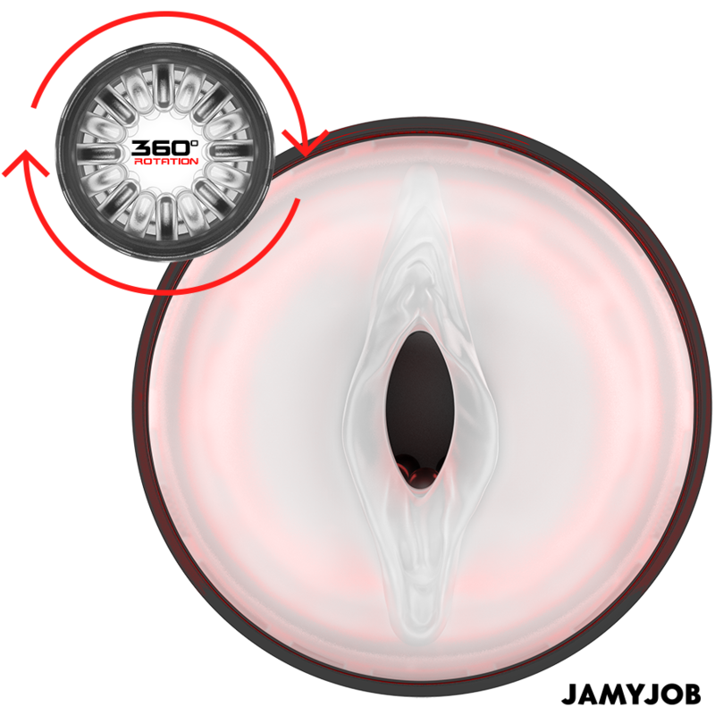 JAMYJOB - MASTURBATEUR VAGIN AUTOMATIQUE CYCLONE 10 MODES DE ROTATION ET DE POUSSÉE