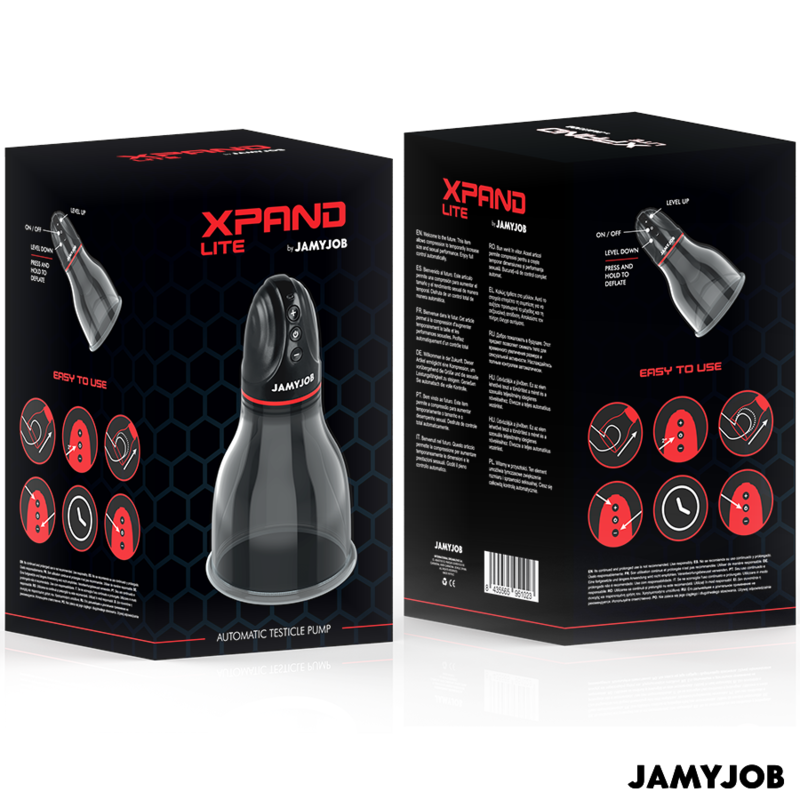 JAMYJOB - POMPE TESTIQUE AUTOMATIQUE XPAND LITE 3 NIVEAUX D'ASPIRATION GRIS