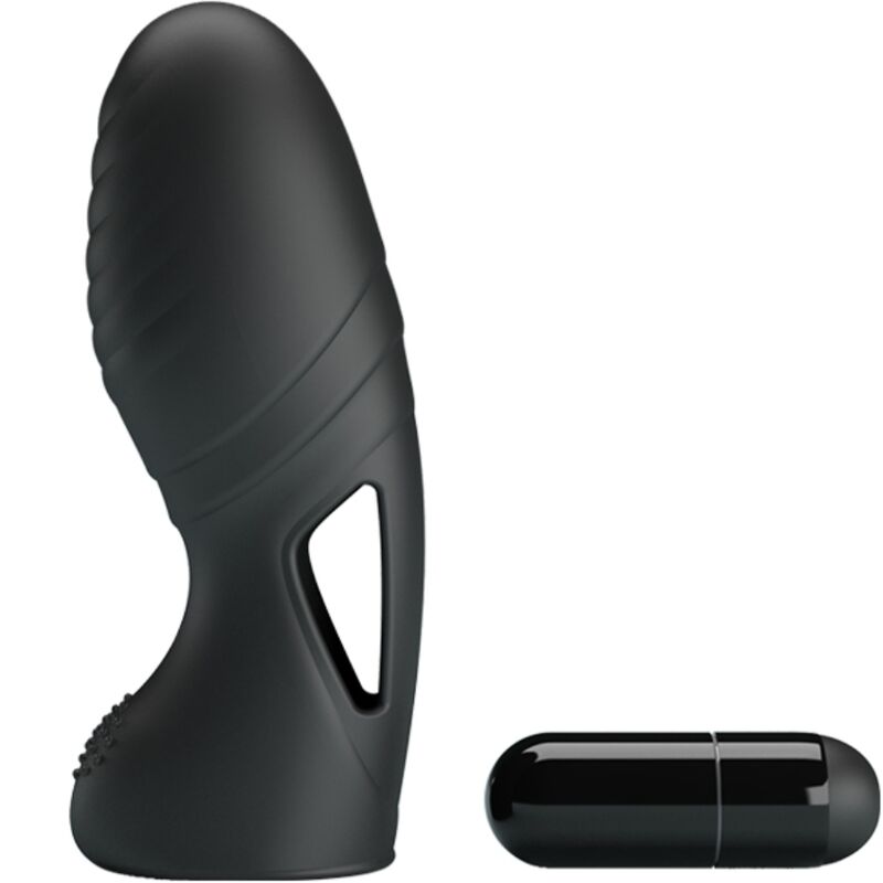 Pretty Love – Stimulateur Doigt Vibrant Alan – Noir