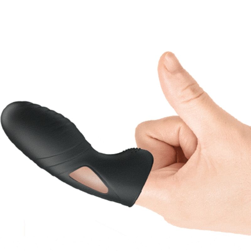 Pretty love - alan vibrateur de doigts en silicone noir