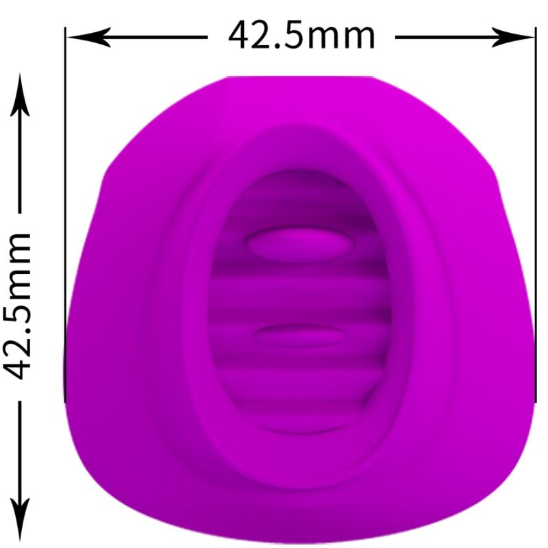 Pretty love - stimulateur de clitoris estelle tongue 12 vibrations violet