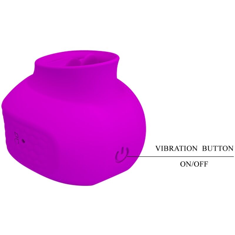 Pretty love - stimulateur de clitoris estelle tongue 12 vibrations violet