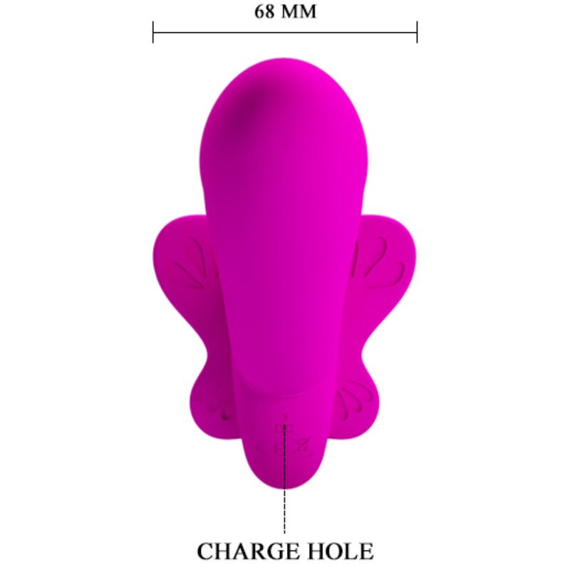 Pretty love - vibrateur double strap-on valerie 12 vibrations violet