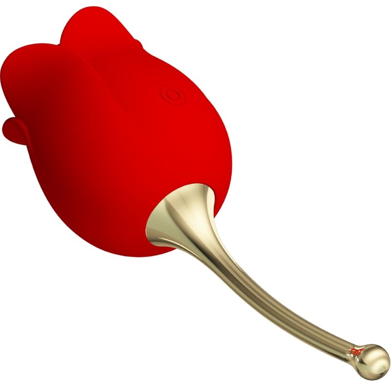 Pretty love - rose lover stimulateur de clitoris rose 12 vibrations rouge