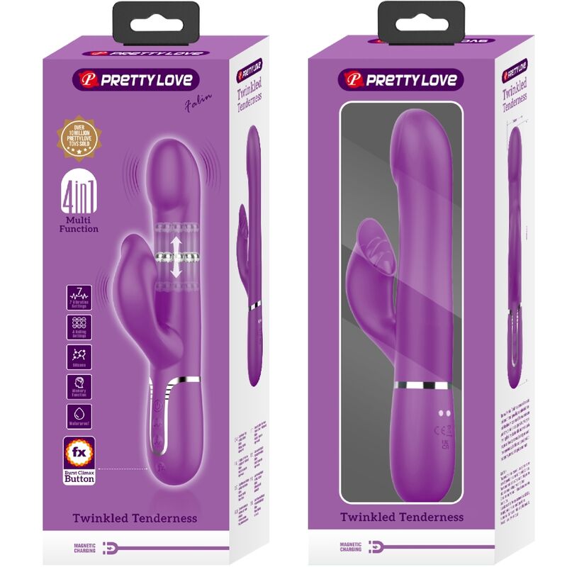 Pretty Love – Stimulateur Rabbit Multifonction 4 en 1 Violet