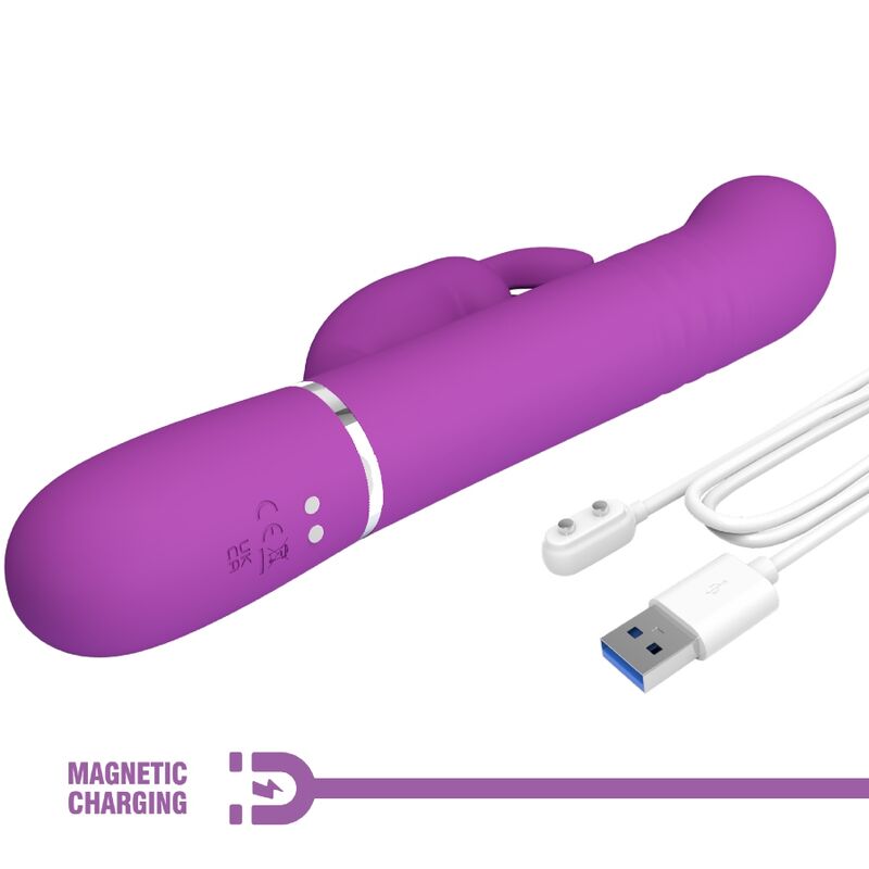 Pretty Love – Stimulateur Rabbit Multifonction 4 en 1 Coale Violet