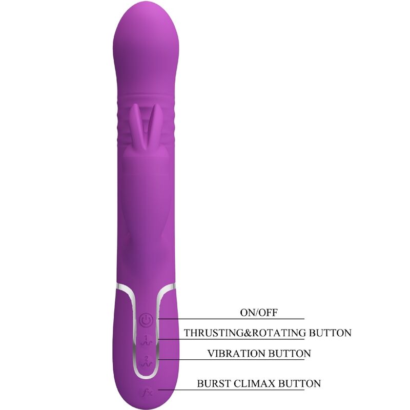 Pretty Love – Stimulateur Rabbit Multifonction 4 en 1 Coale Violet