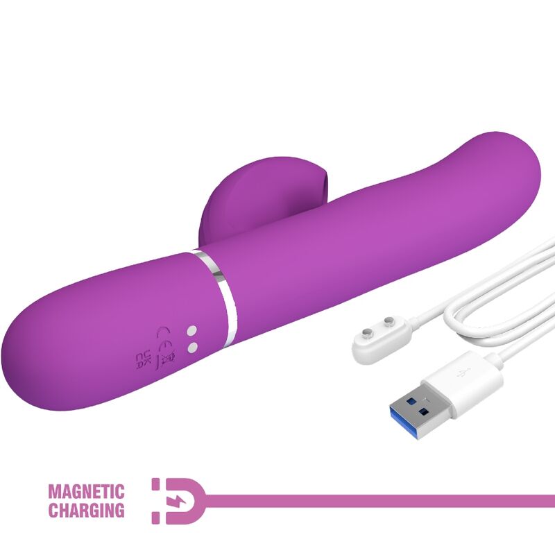 Pretty Love – Stimulateur Rabbit Multifonction 3 en 1 Perlita Violet