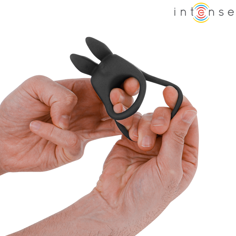 Intense - sam vibrateur double anneau pénis 10 vibrations noir