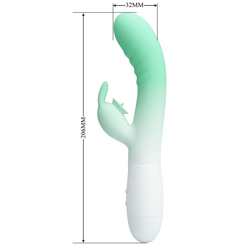 Pretty Love – Stimulateur Rabbit 30 Modes de Vibration Cerberus Vert