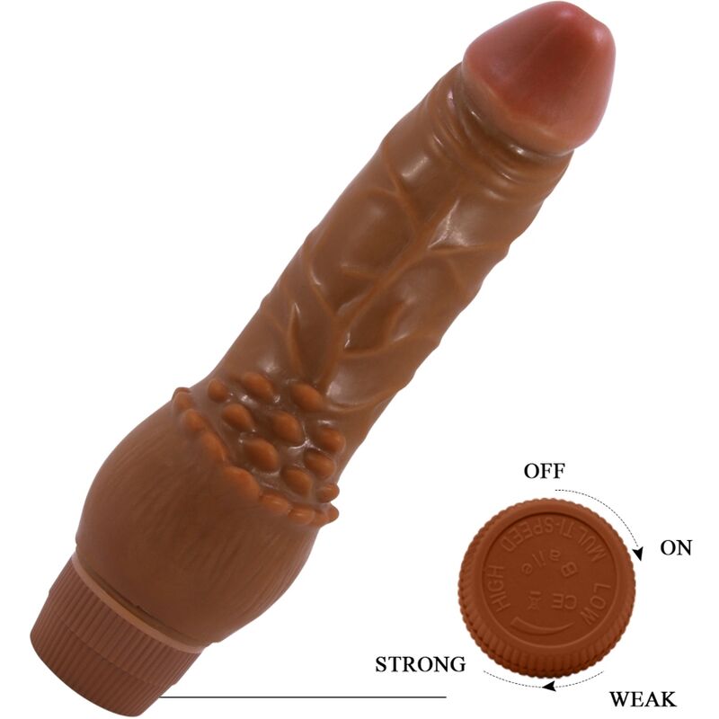 Baile - vibrateur réaliste barbara 19,5 cm mulâtre