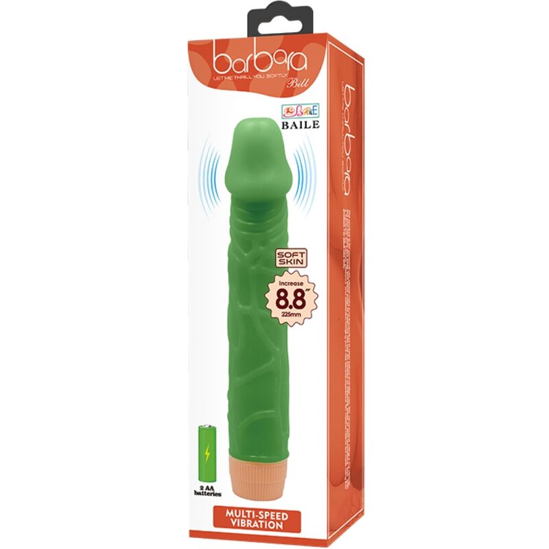 Baile - vibrateur réaliste bill 22,5 cm vert
