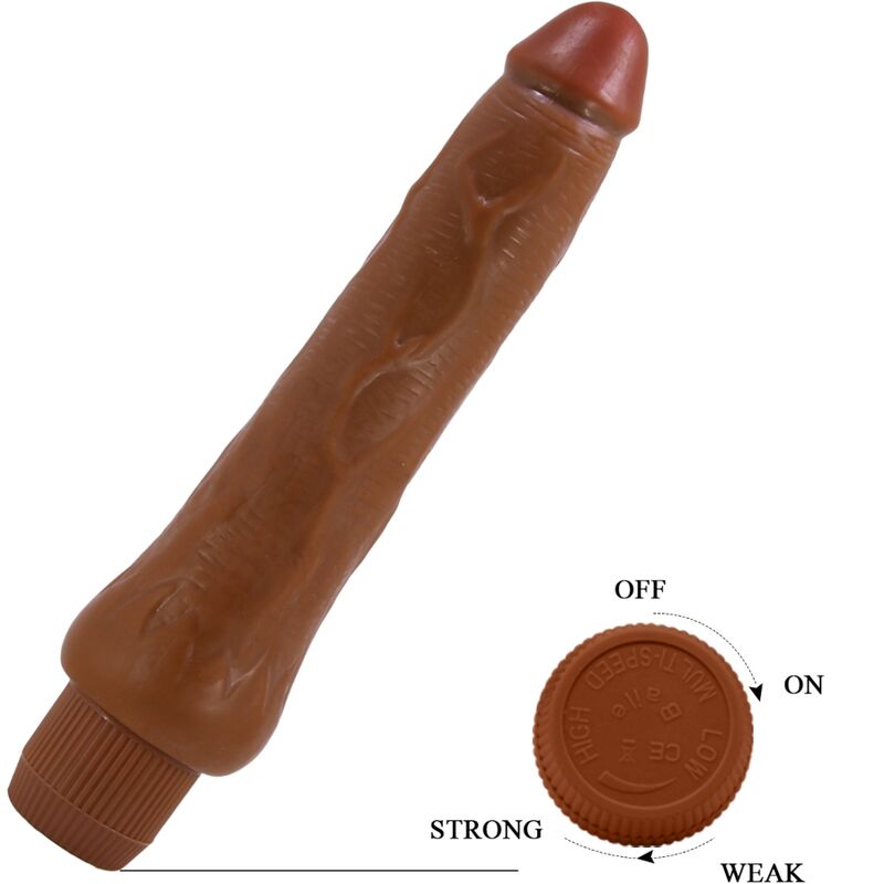 Baile - vibrateur réaliste dryade 25 cm mulâtre