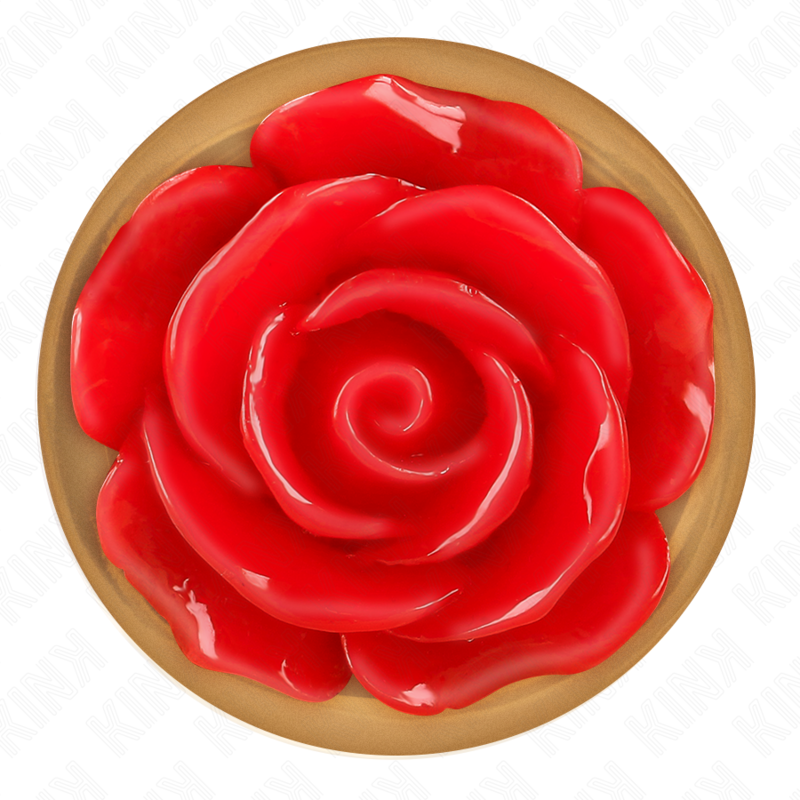 Kink - plug anal or rose avec rose rouge s