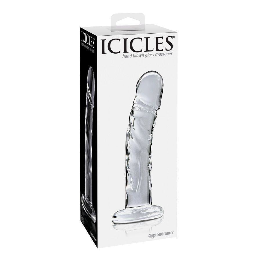 Icicles Gode en Verre Nº66 en forme de pénis