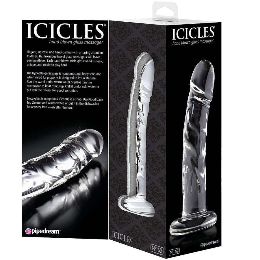 Icicles Gode en Verre Nº66 en forme de pénis