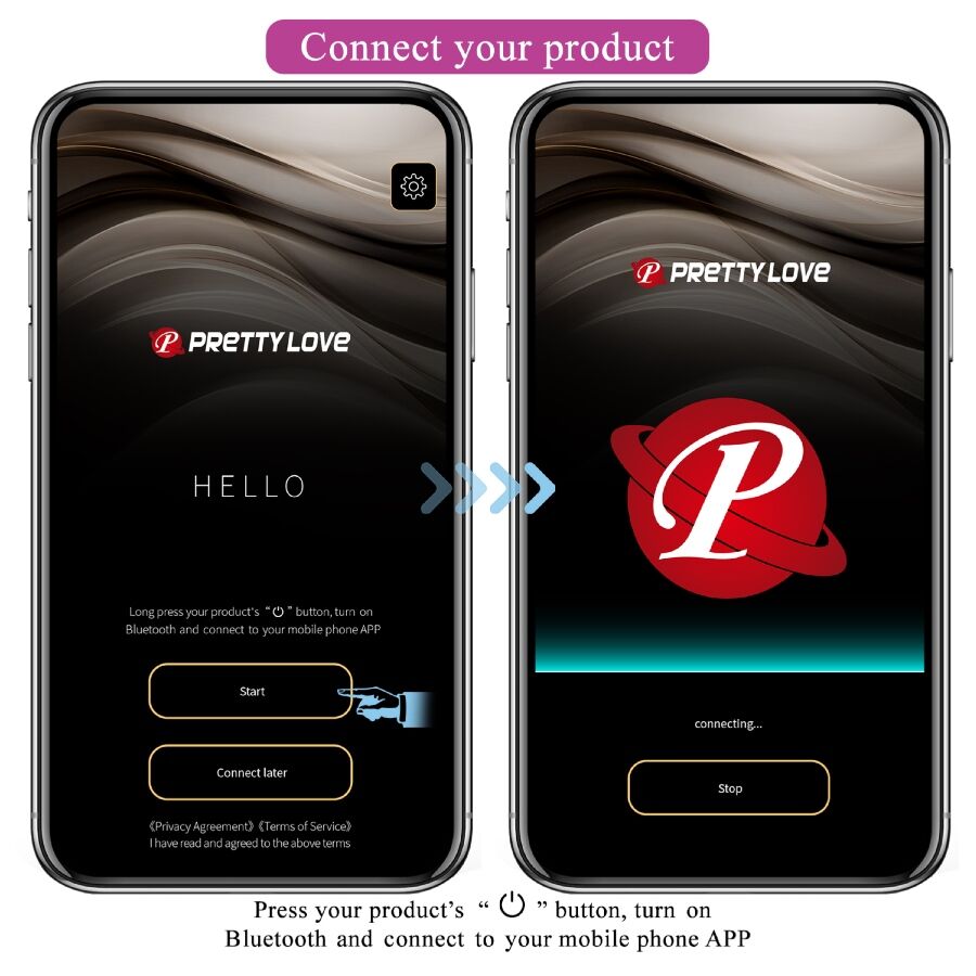 Pretty love - vibrateur contrôlé par application leviathan violet
