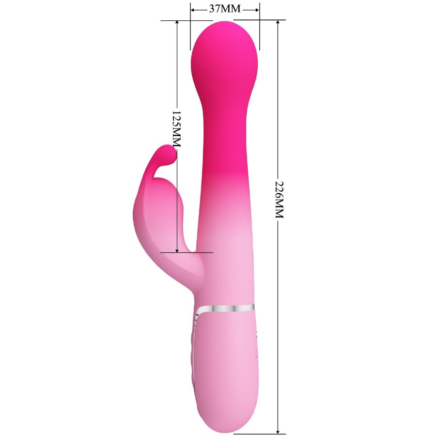 Pretty Love – Stimulateur Rabbit en Silicone Dejon Rose