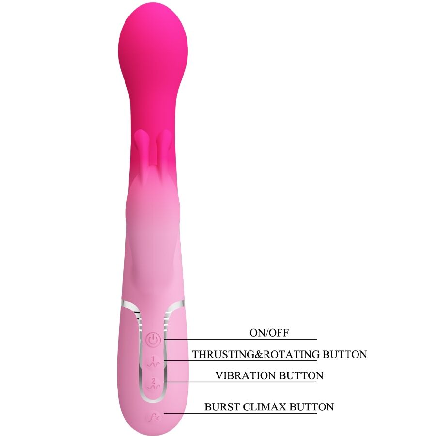 Pretty Love – Stimulateur Rabbit en Silicone Dejon Rose