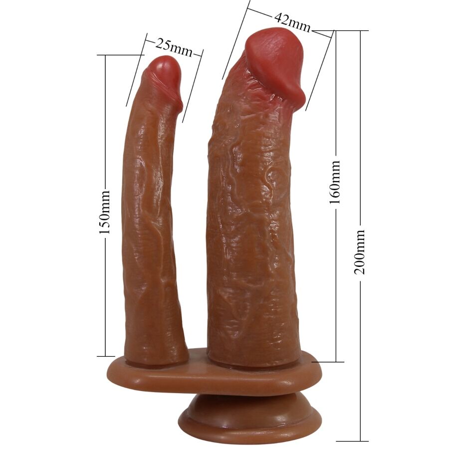 Pretty love - goran double gode réaliste naturel mulato