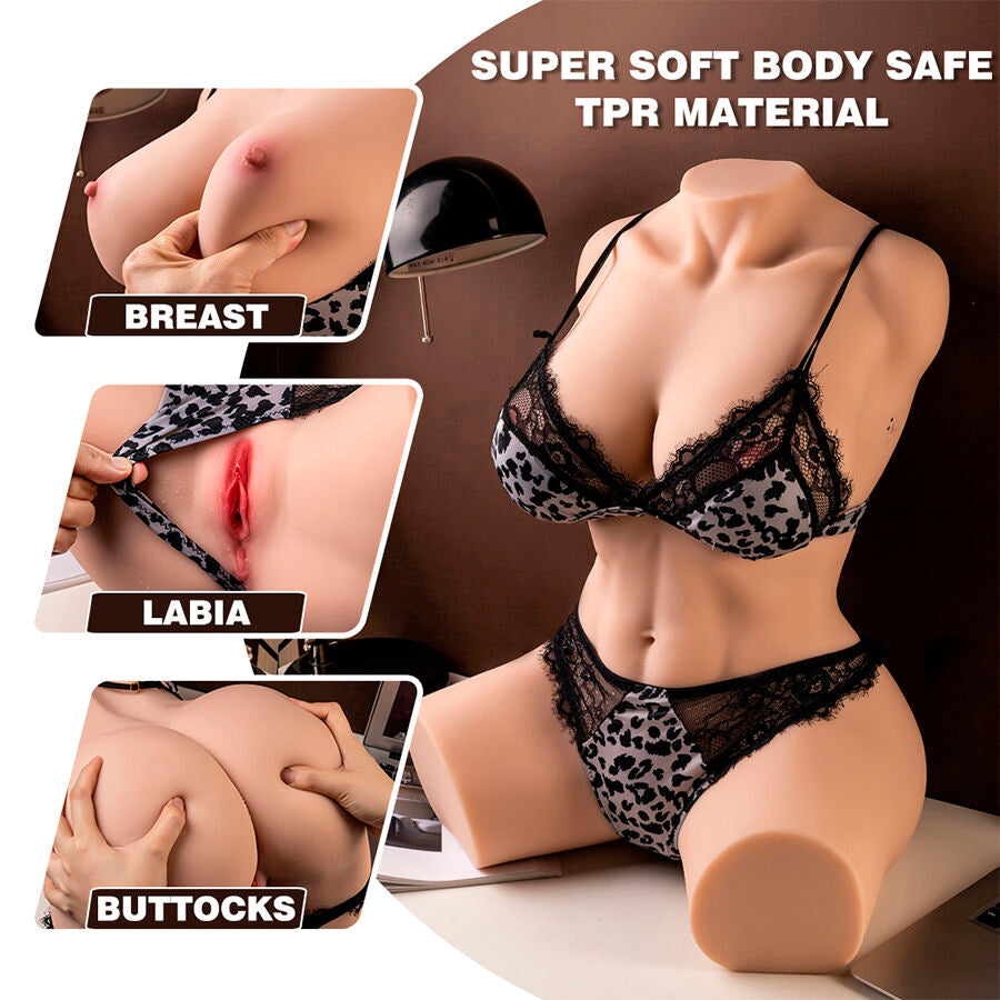 XISE - MURIEL TORSE FÉMININ RÉALISTE AVEC POUSSÉE 55 CM