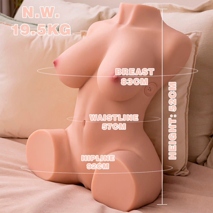 XISE - DANIA TORSE FÉMININ VIBRANT RÉALISTE 52 CM
