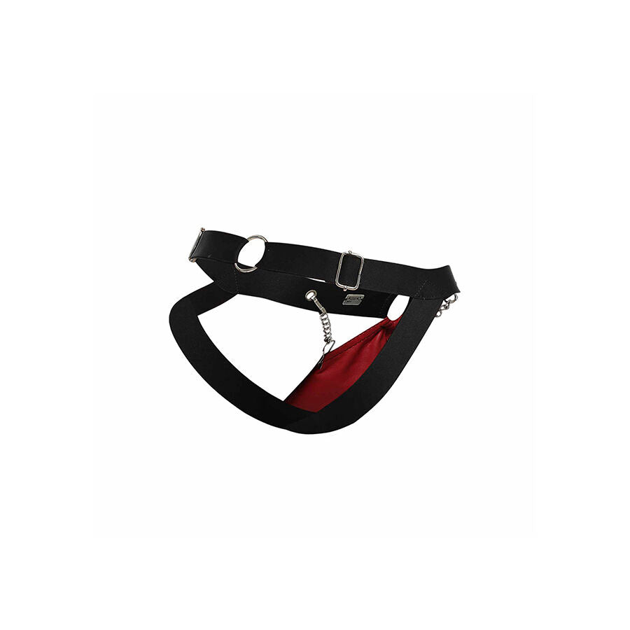 MOB - JOCKSTRAP ROUGE DNGEON AVEC CHAÎNES TAILLE UNIQUE