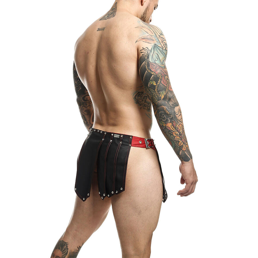 Jupe Cuir Style Guerrier Romain Romanda Noire - MOB - MOB