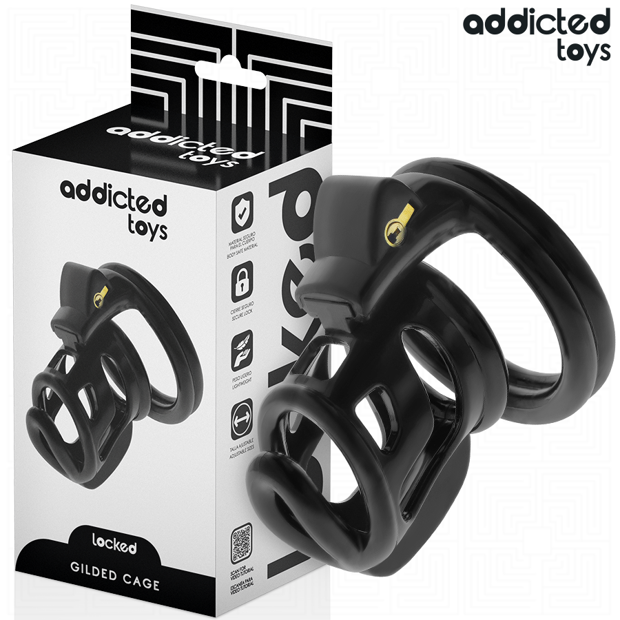 ADDICTED TOYS LOCKED - CAGE À PÉNIS GILDEN CAGE 8,5 CM
