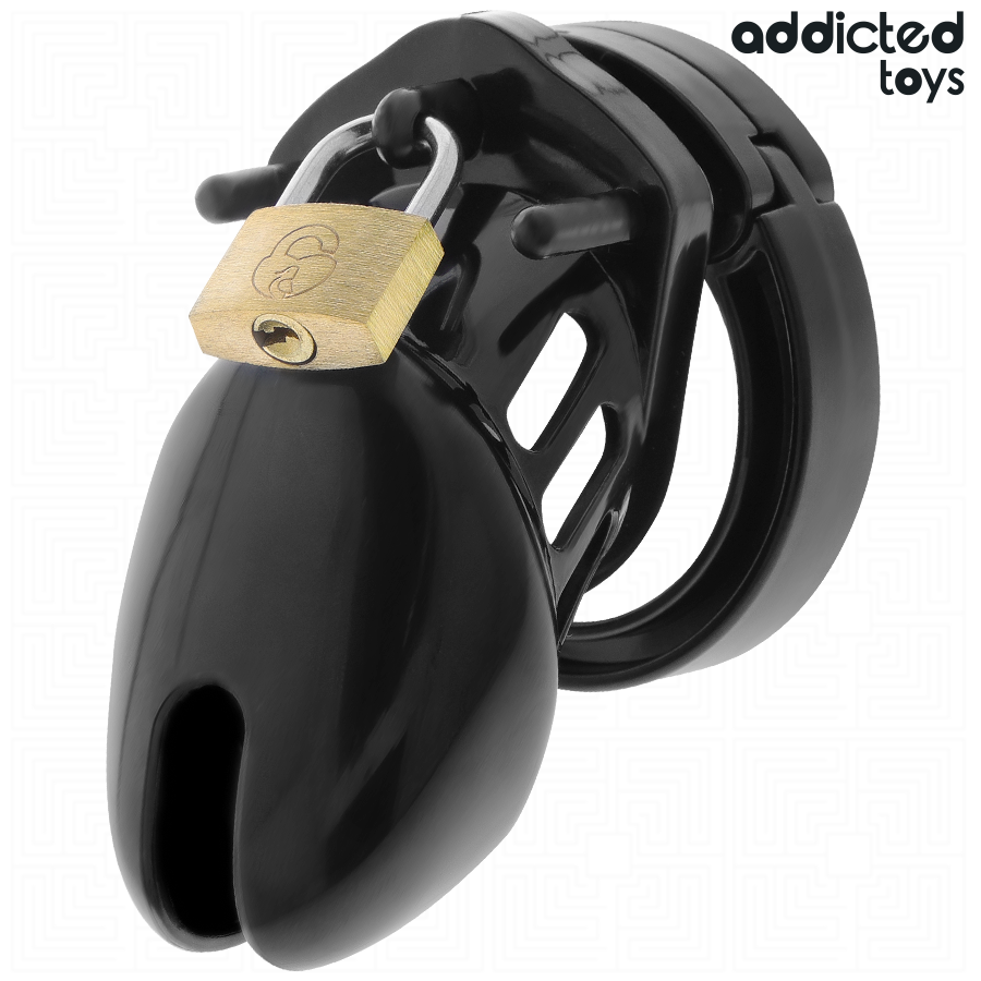 ADDICTED TOYS LOCKED - CAGE À PÉNIS OBSIDIAN HOLD TAILLE S