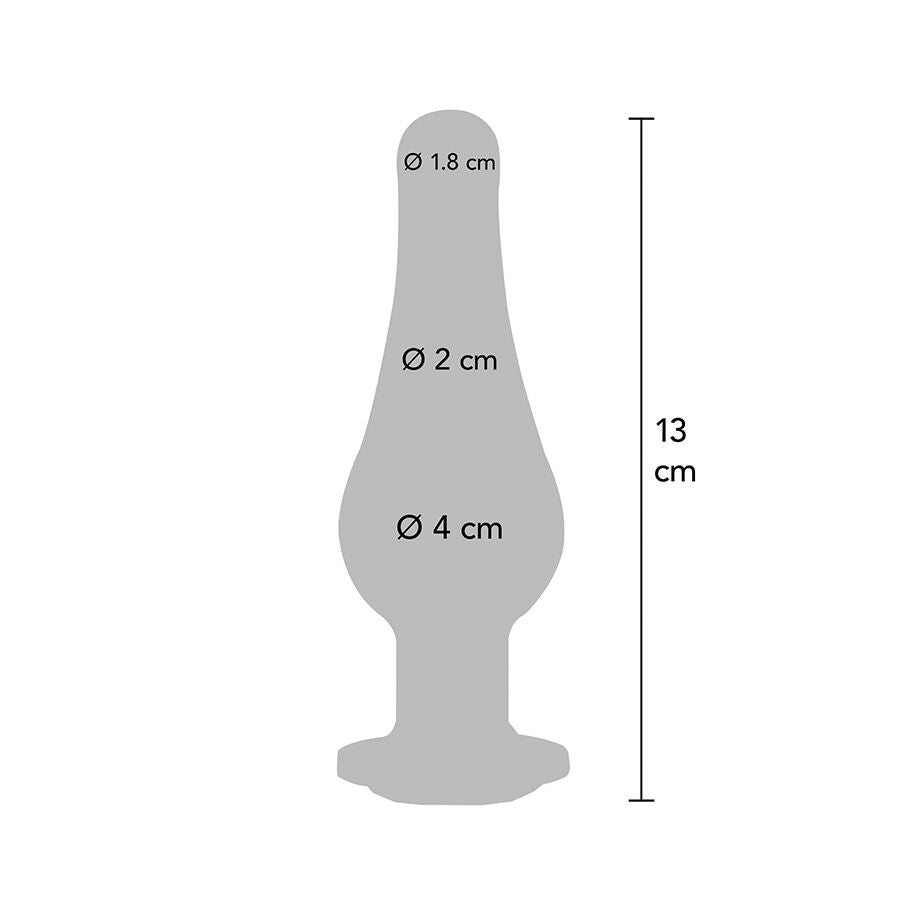 Plug Anal Diamante Bum Bijou Grand Argent - ToyJoy