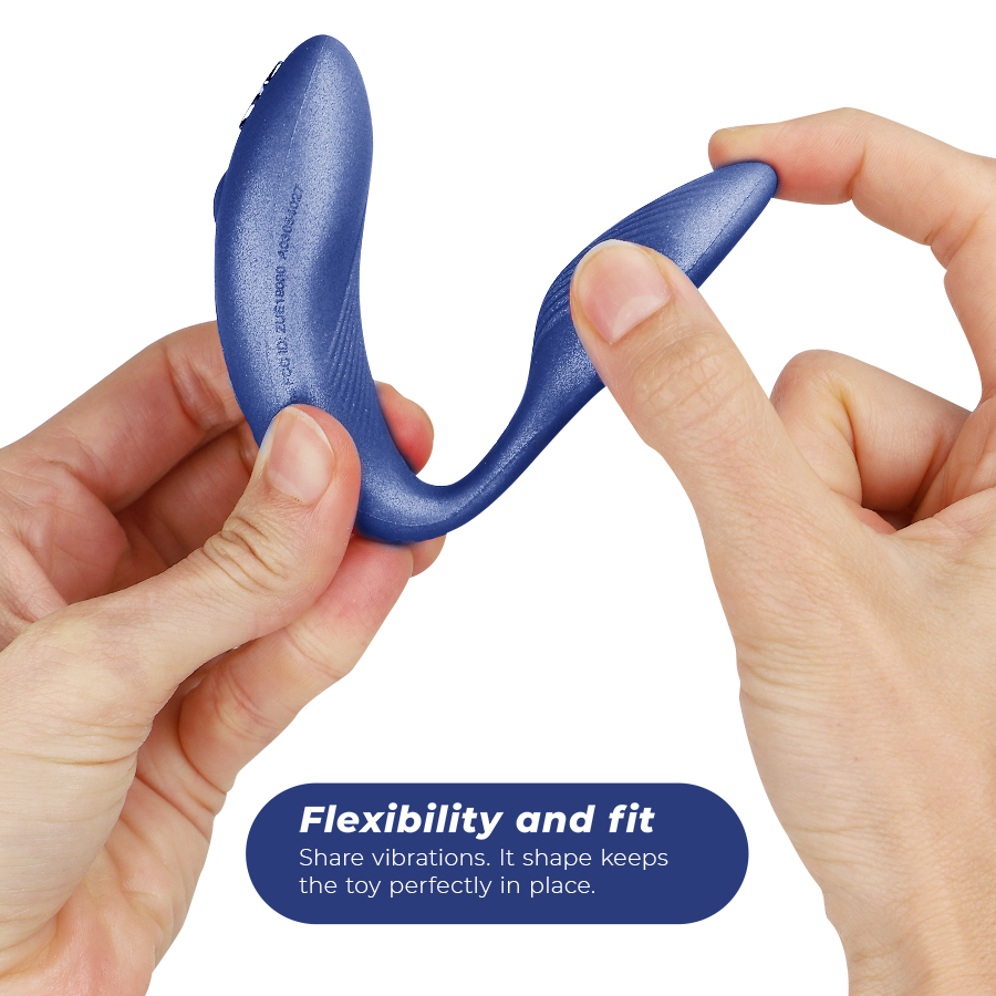 We Vibe - Chorus stimulateur connecté pour couple - Bleu métallique