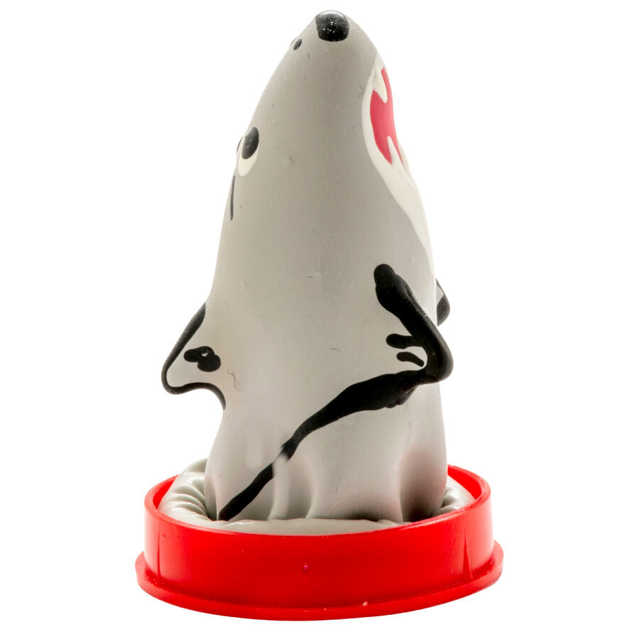 Préservatif Fantaisie Peint Main Modèle Requin - Condomerie - CONDOMERIE