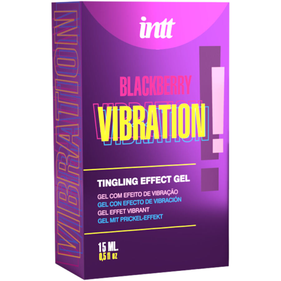 Intt - Gel Intime Vibrant & Kissable Saveur Mûre Blackberry Vibration - 15 ml