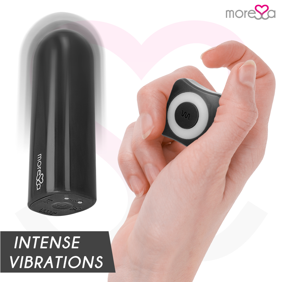 Moressa – Mini Vibromasseur Nix Télécommandé Rechargeable – Noir