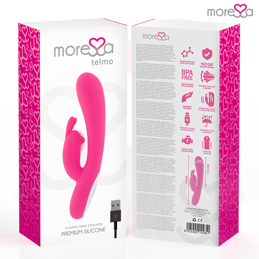 Moressa - telmo rechargeable en silicone premium