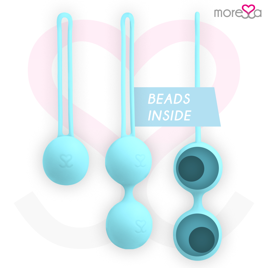 Moressa – Kit 3 Boules de Geisha Bleues Renforcement du périnée Osian Set