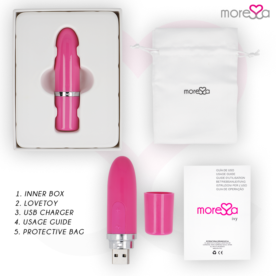 Moressa – Stimulateur Vibrant de Voyage Ivy – Rose