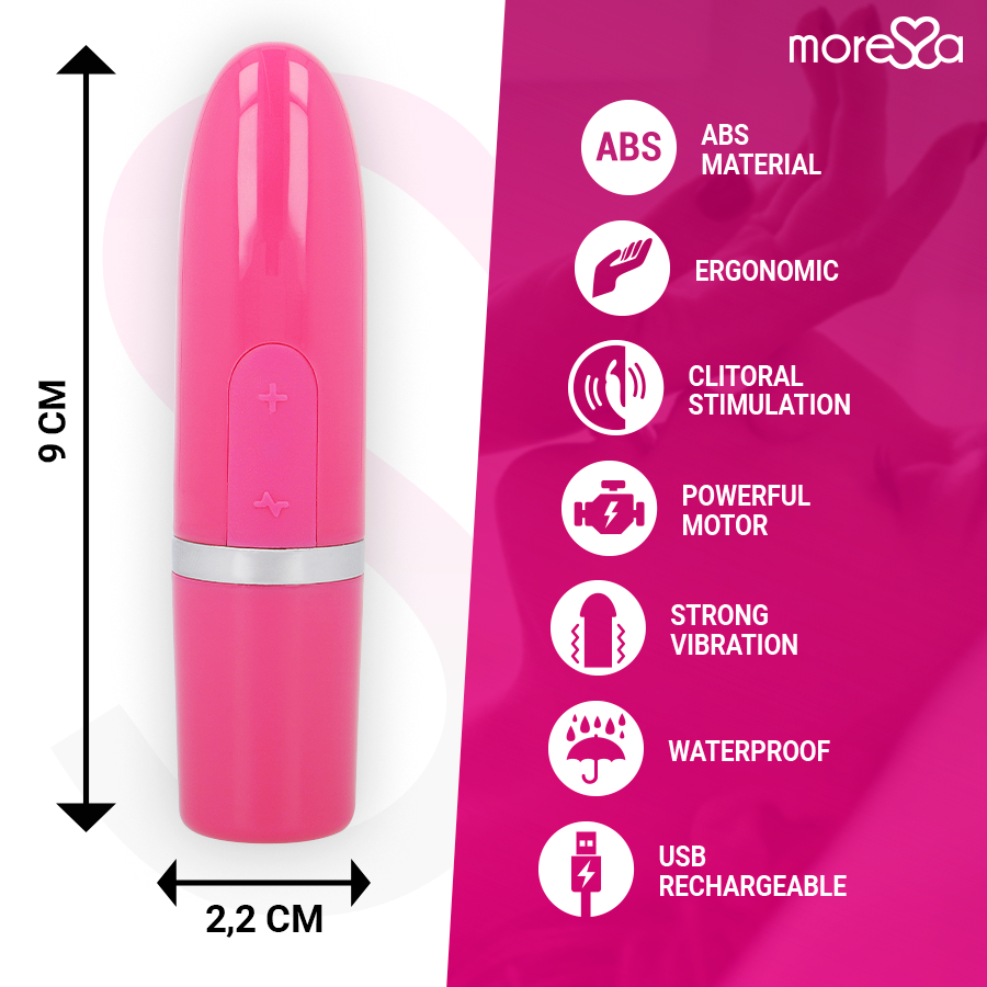 Moressa – Stimulateur Vibrant de Voyage Ivy – Rose