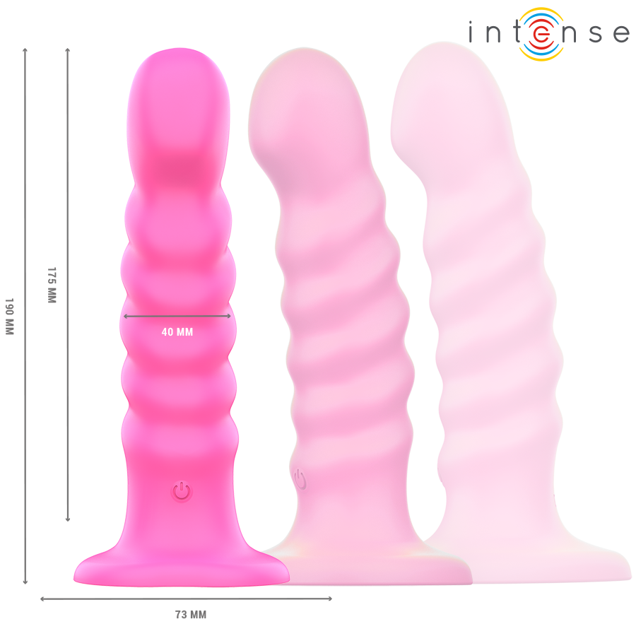Intense - cindy vibrateur taille l design spirale 10 vibrations rose télécommande