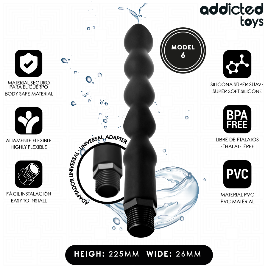 Nettoyeur Anal Adaptateur Universel Modèle 6 - Addicted Toys