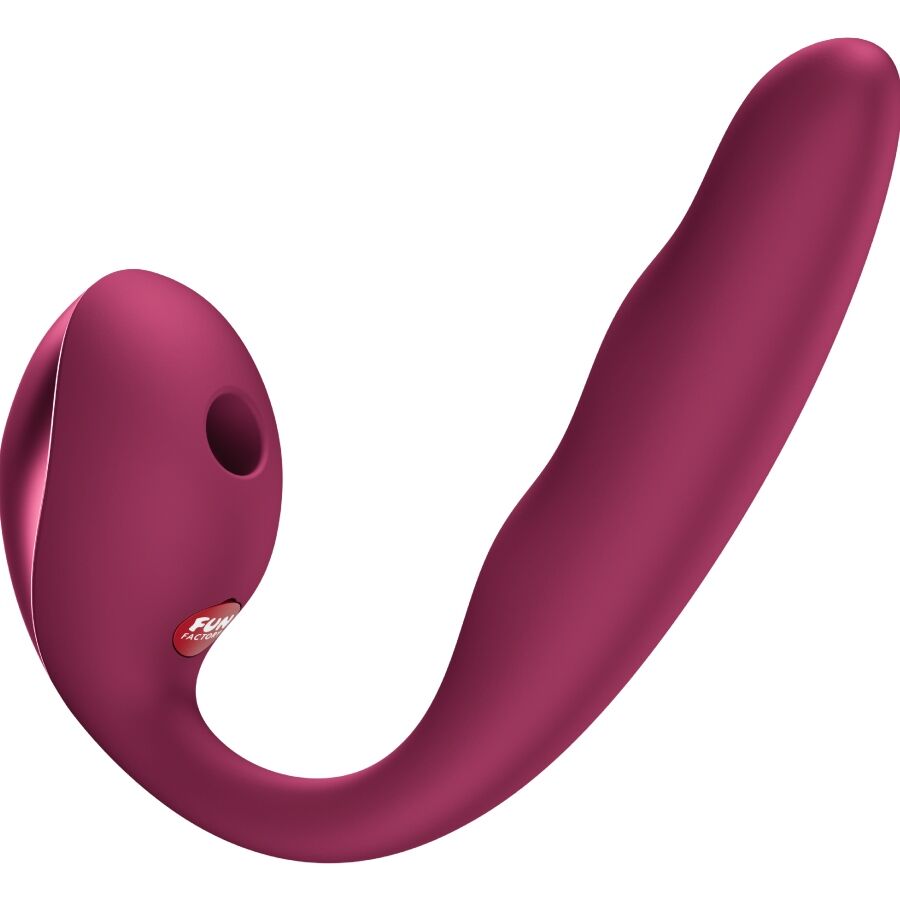 FUN FACTORY - ALLEGRO VIBRATEUR À DOUBLE IMPULSION D'AIR INSERABLE ROUGE VIN